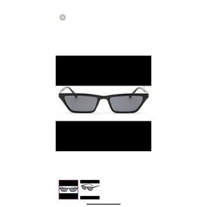 Trendy Slim All Black Sunglasses
